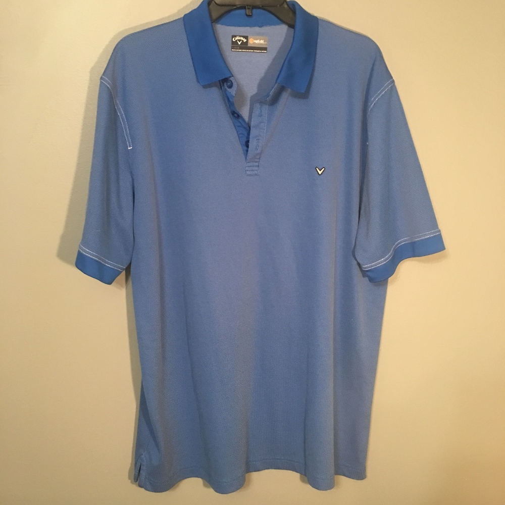 Blue Mens Callaway Golf Shirt